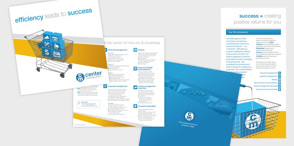 Center Management brochure design