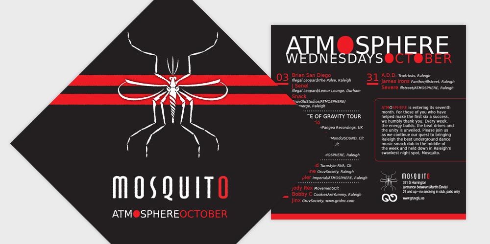 Mosquito Club flyer design