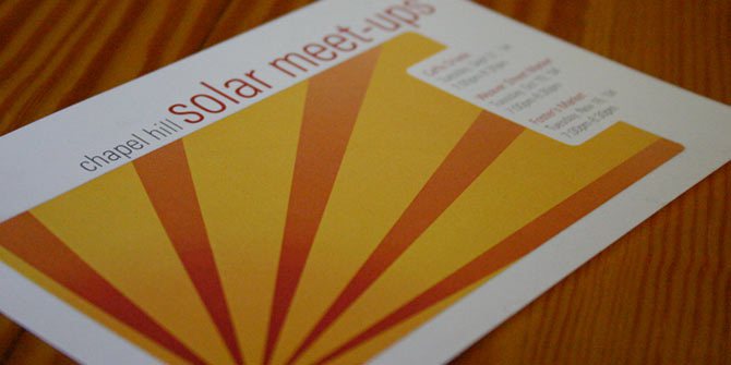 Solar meetups flyer
