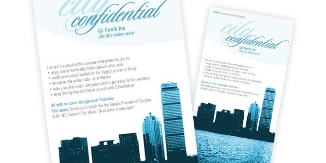 Citi Confidential flyer design