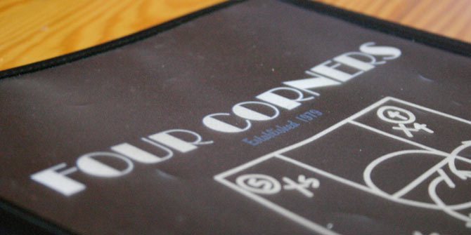 Four Corners menu design