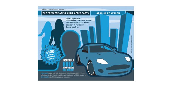 Apple Chill flyer design