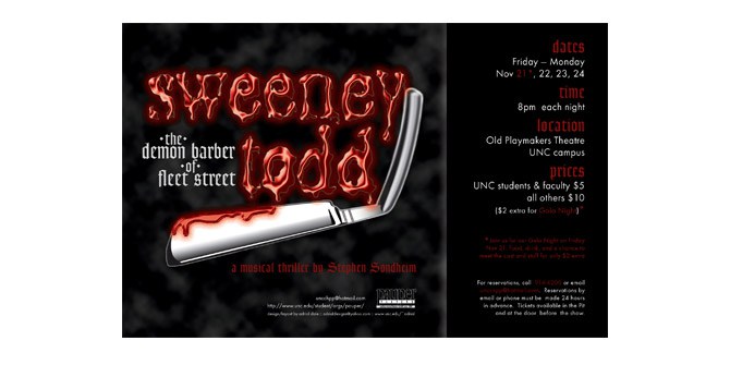 Sweeney Todd poster design