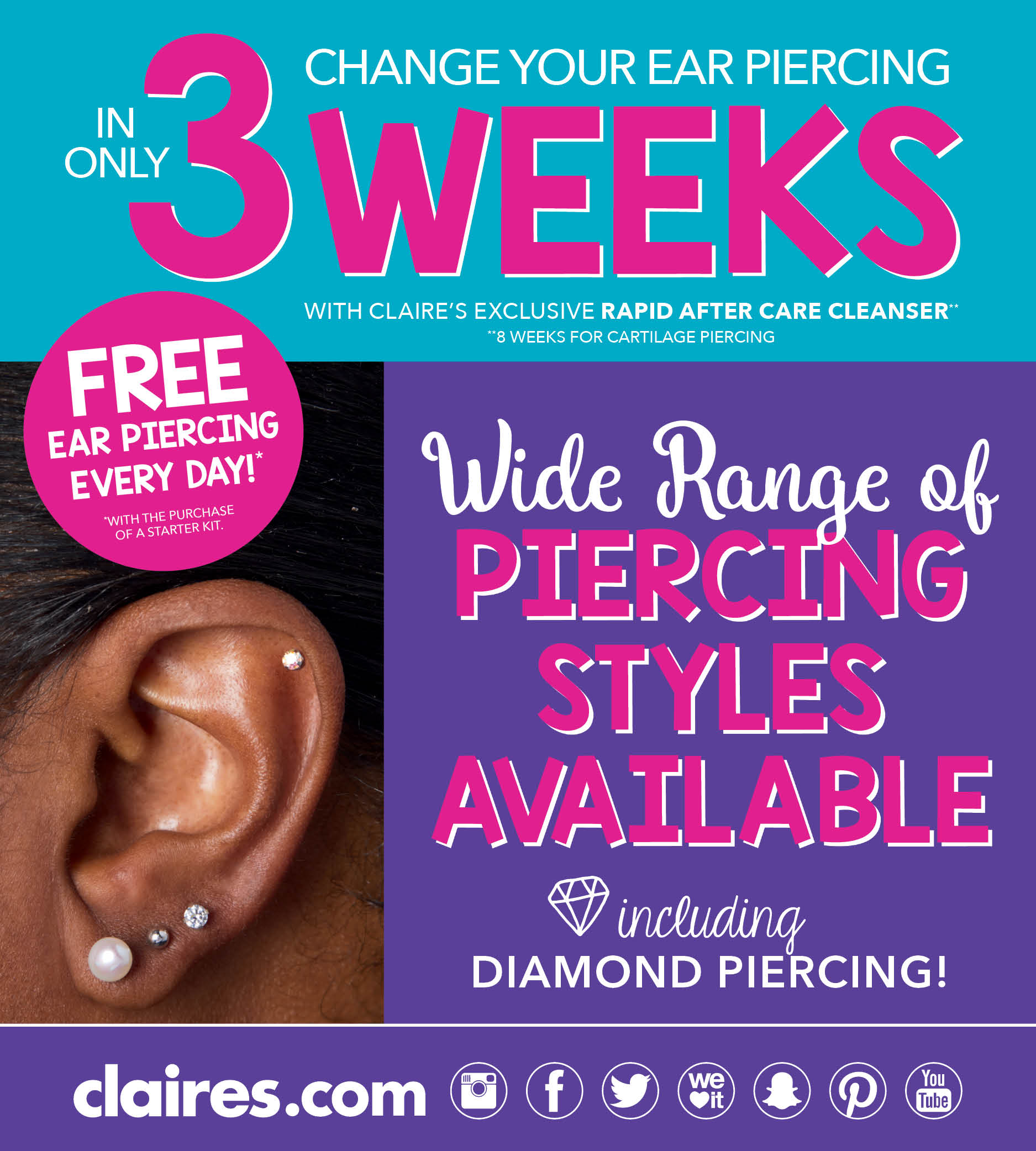 Claires Piercing Cost - et6uyfk