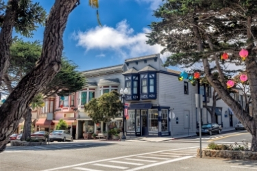 Old Style building in Pacific Grove, Monterey California