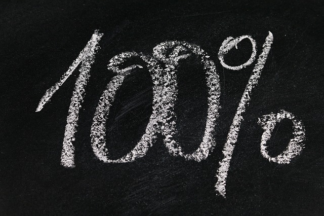 100% written out in chalk