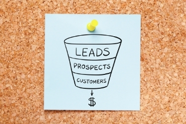 Marketing simple funnel - Leads, Prospects, customers, $