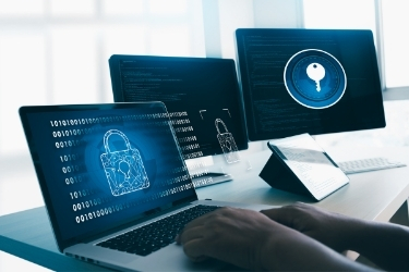 Laptop, desktops computers and tablets with cybersecurity