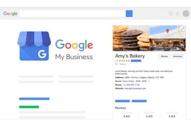 Google My Business - Example of business listing