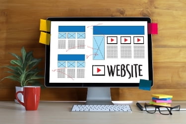 Website design wireframes