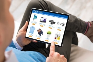 Online store in a tablet