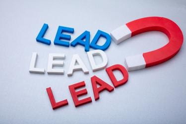 Magnet attracting the word "Lead"