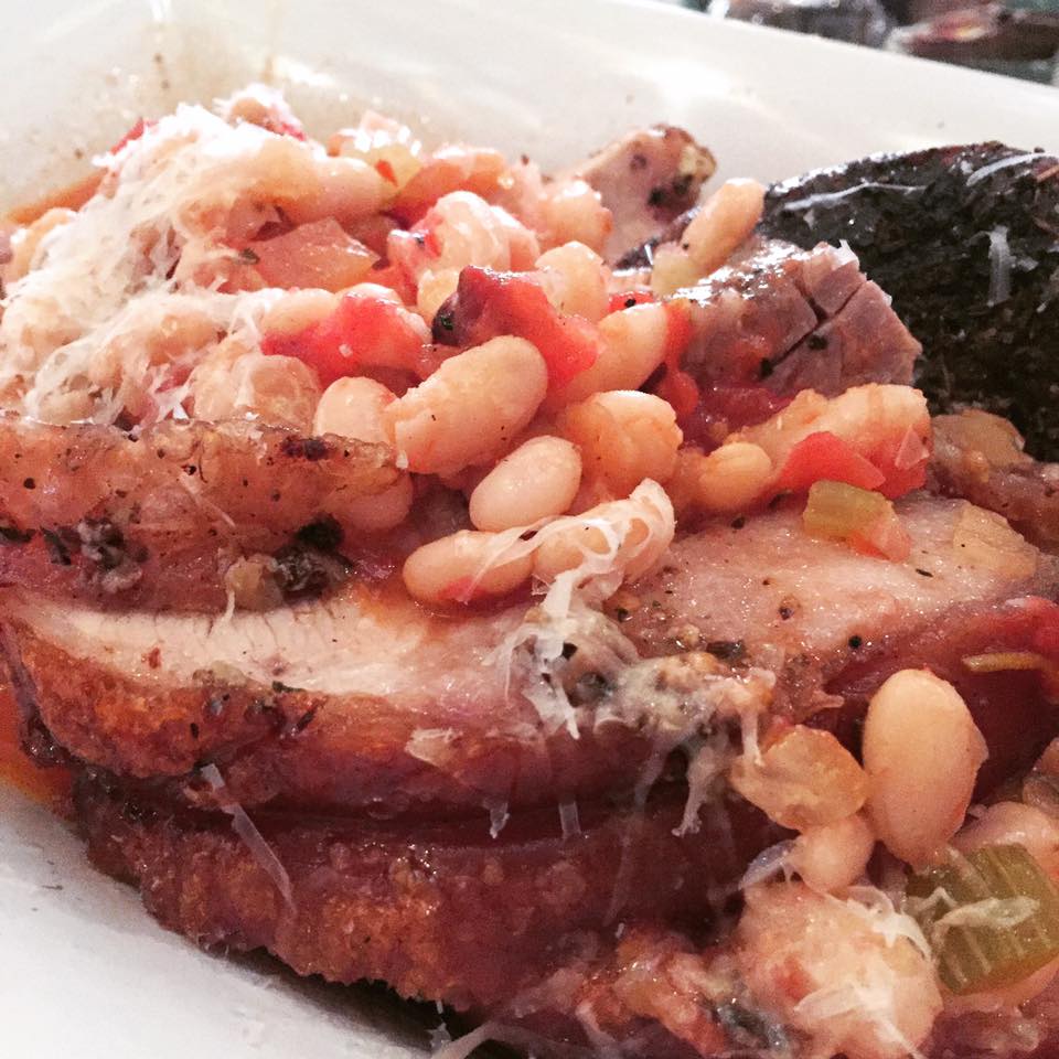Porchetta dish from Chef Trey Cioccia at The Farm House