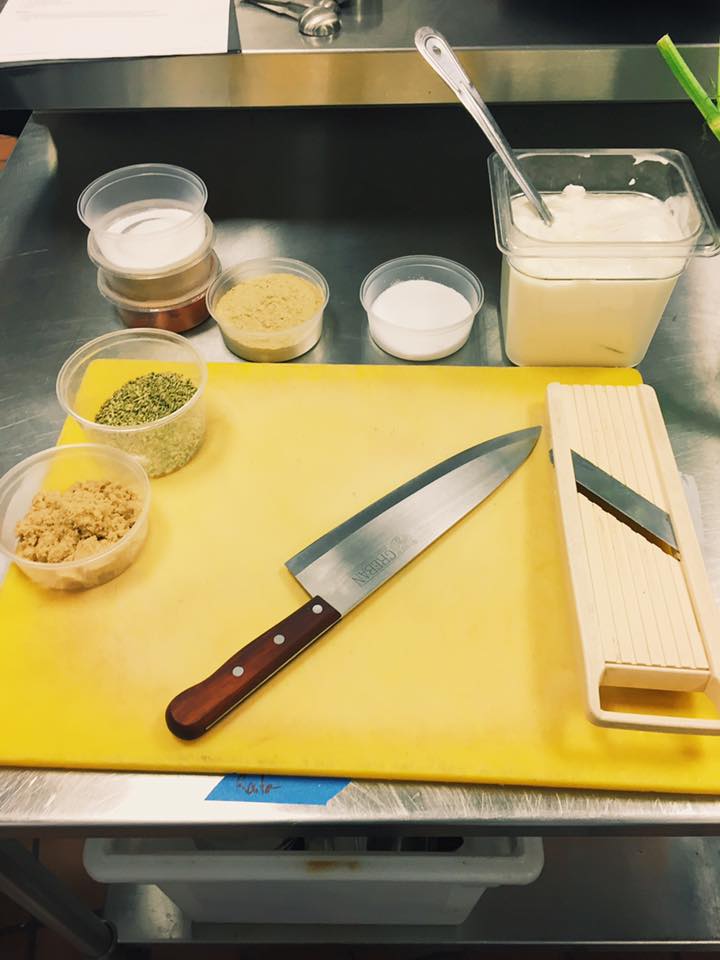 Apple Fennel Raita Prep Station