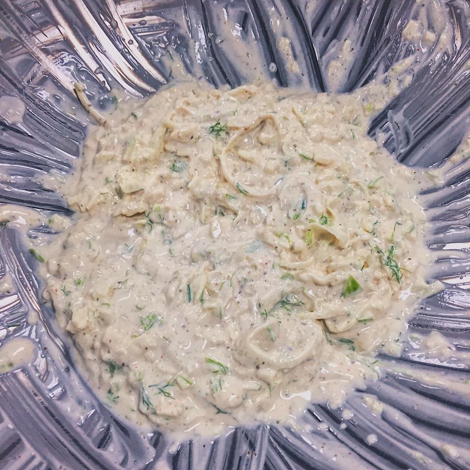 Apple Fennel Raita Prepped