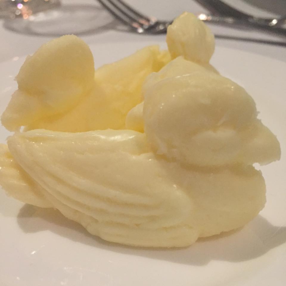 Butter in the shape of ducks