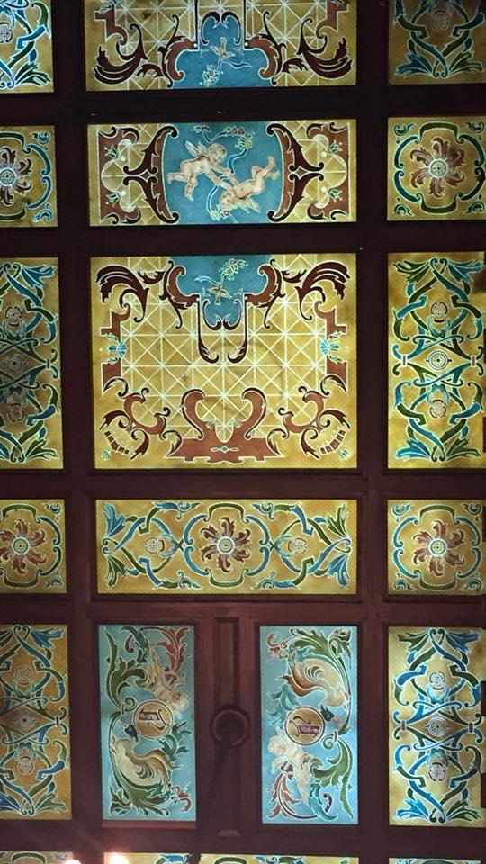 The Peabody Hotel Memphs Lobby ceiling