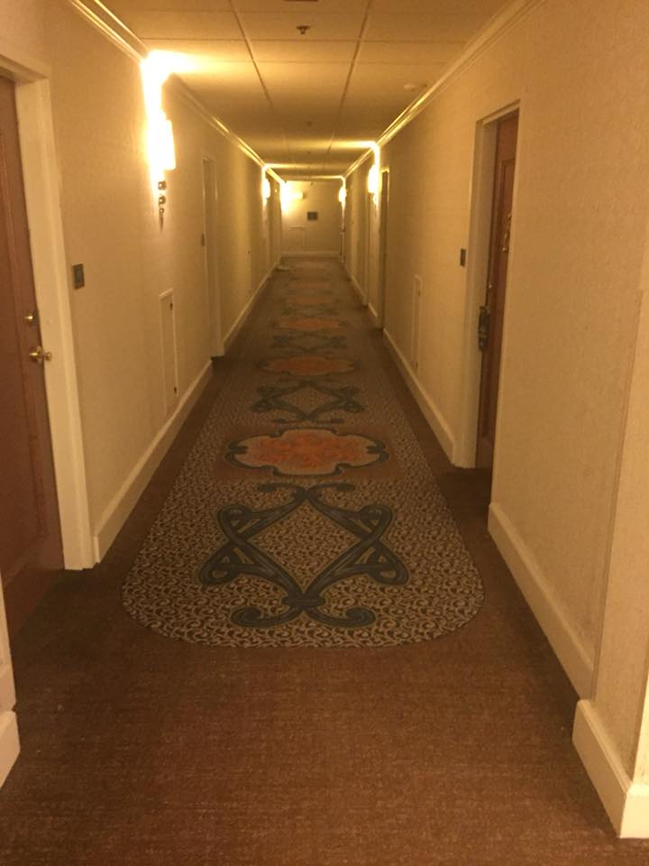 Hallway shot at the Peabody Hotel Memphis