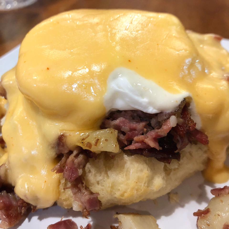 Corned Beef Bennie at The Ruby Slipper
