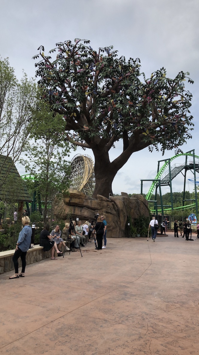 Wildwood Grove's centerpiece is the 50 foot Wildwood Tree