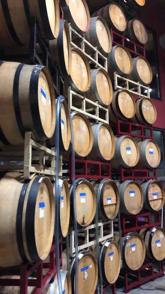 wine barrels at City Winery Nashville
