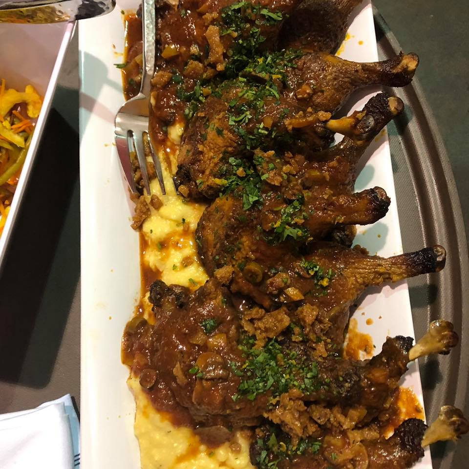 plated braised duck dish
