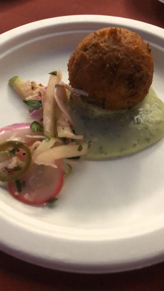 smoked fish hush puppy
