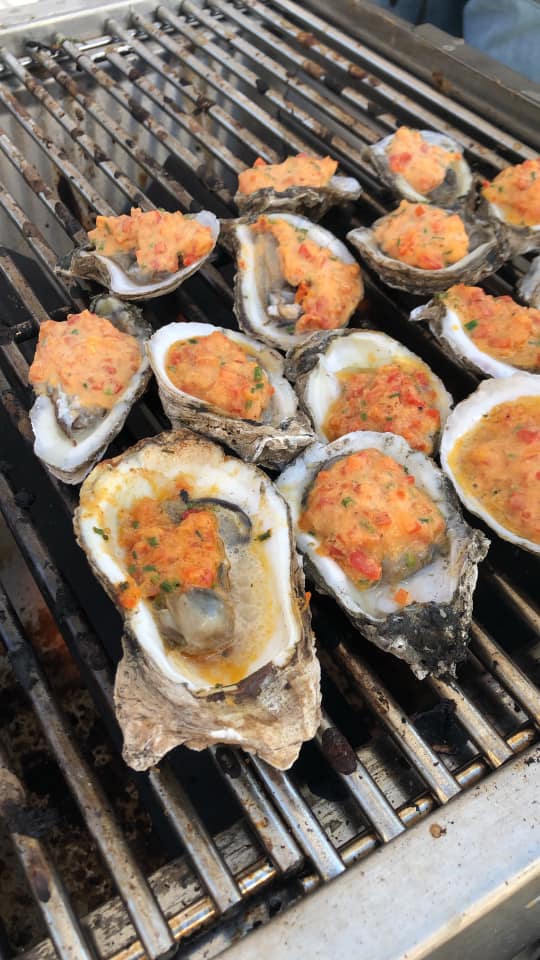 grilling oysters