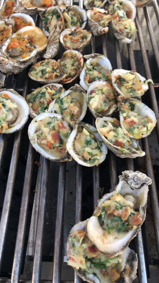 oysters on the grill