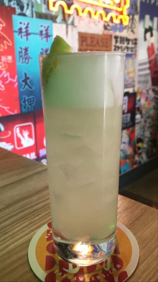 Gin Fizz at Hawkers in East Nashville
