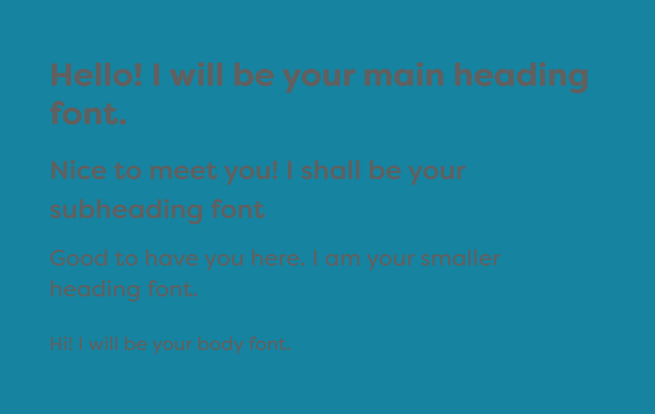Example of darker font color on a darker background
