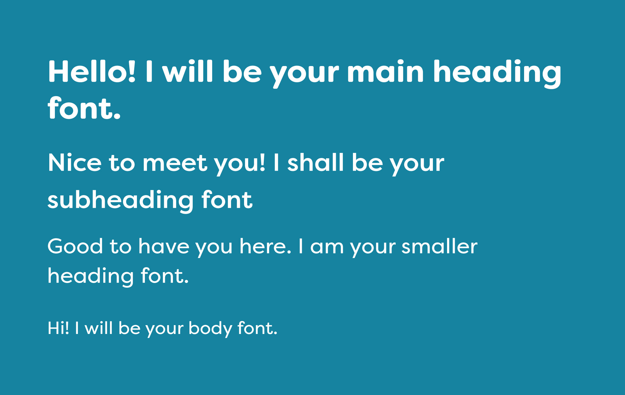 Example of a lighter font color on a darker background
