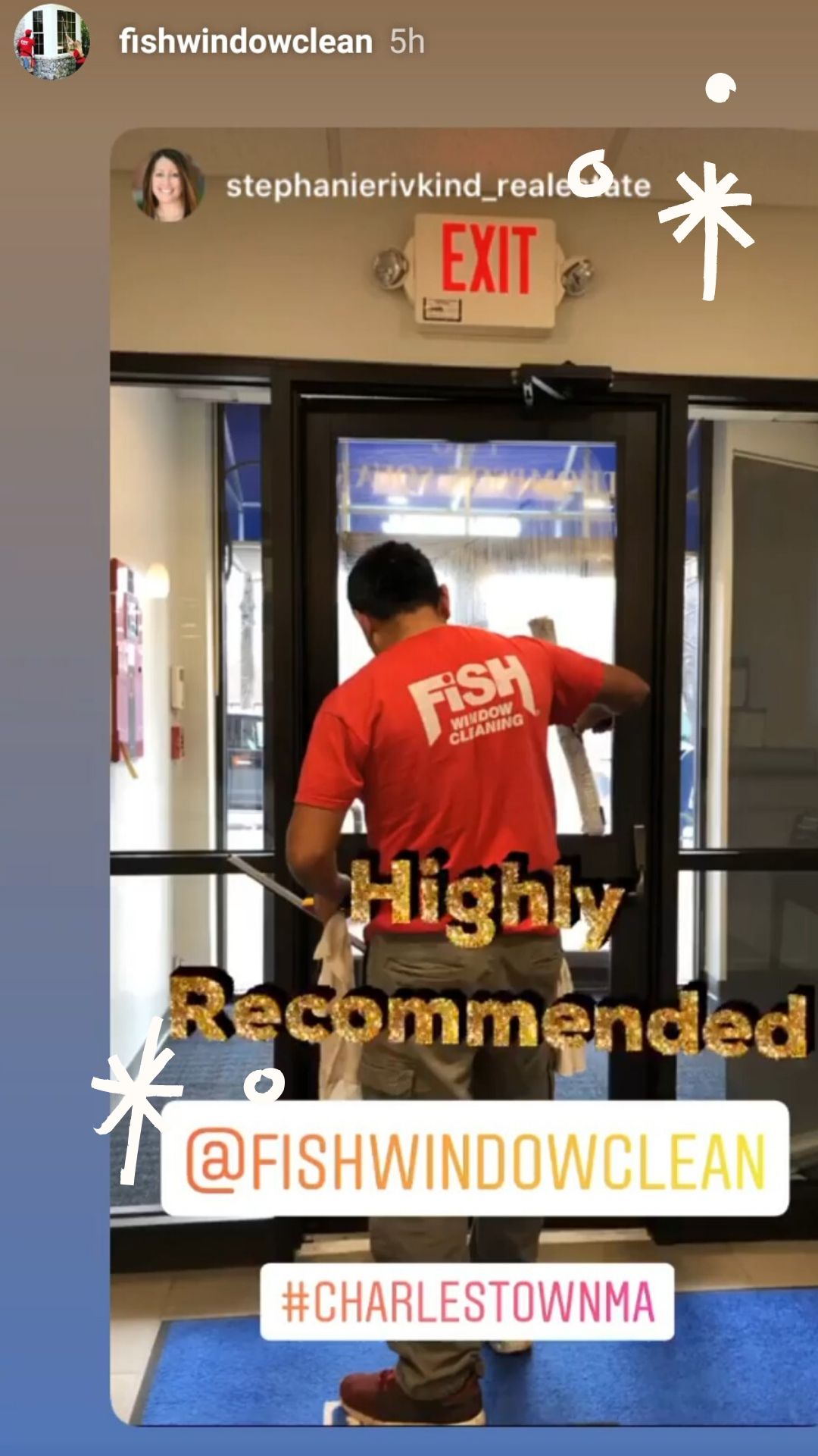 Instagram story from Fish Window Clean