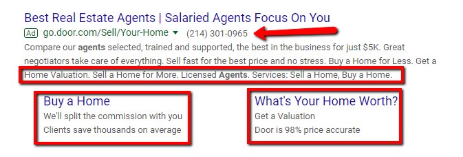 Ad extensions