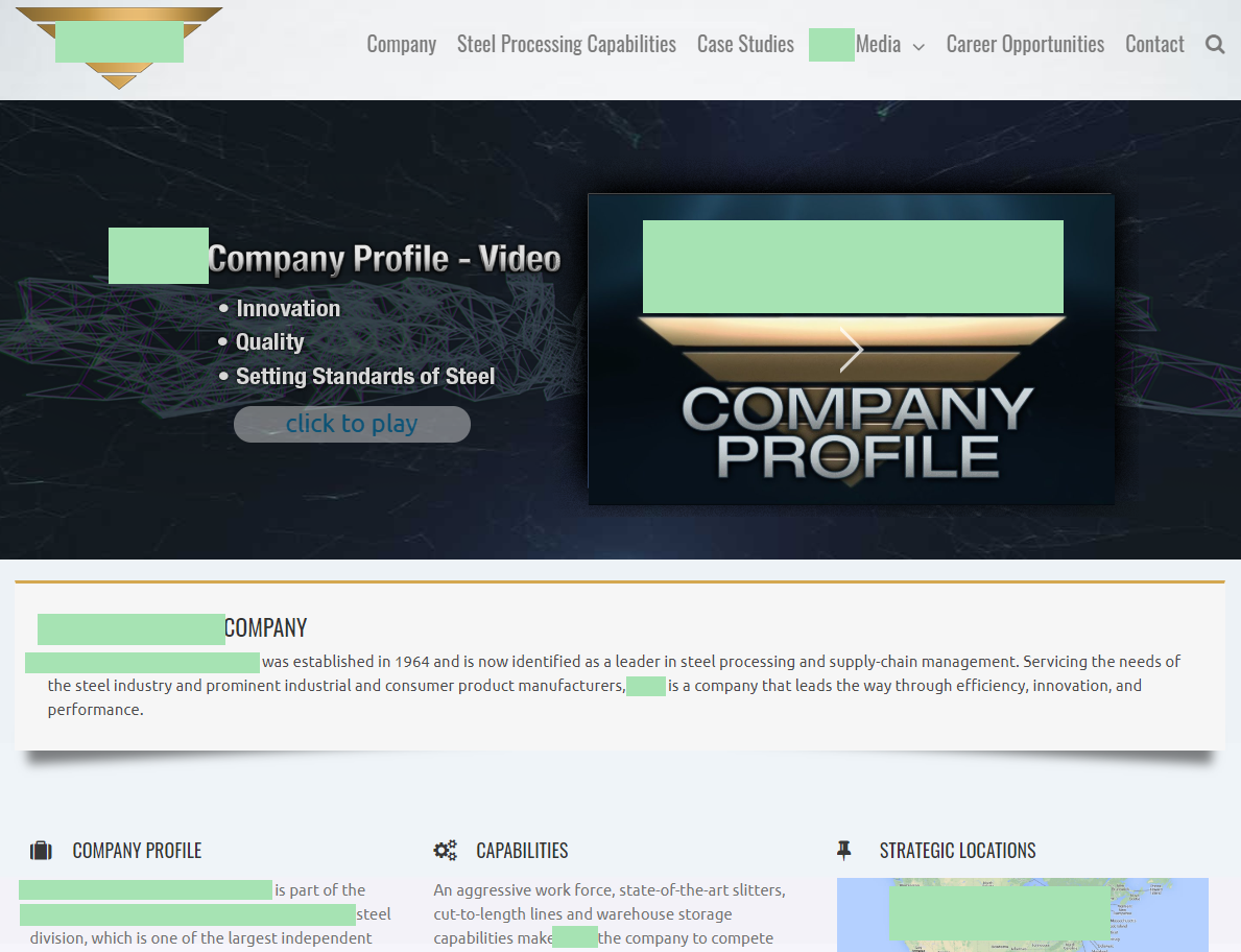 B2B Digital Brochure Bad Website Design