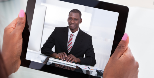 Zooming Marketing Interview - Professional Dress