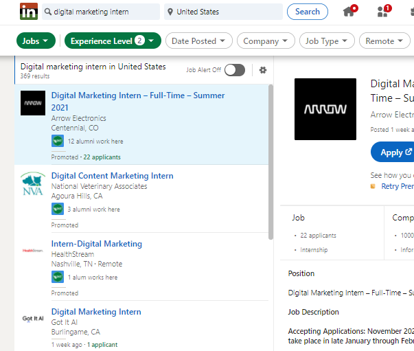 LinkedIn Job Search