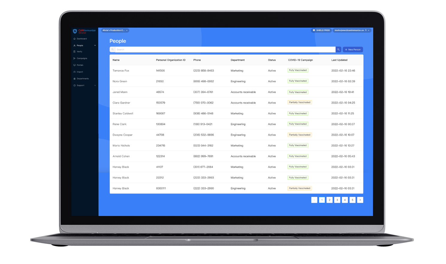 Vaccination Tracking | CANImmunize Shield