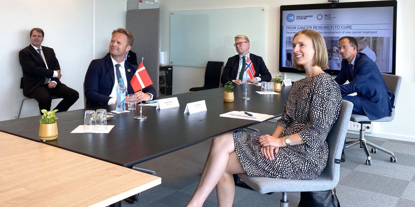 Danish Foreign Minister meets with Norwegian Trade Minister at Oslo Cancer Cluster
