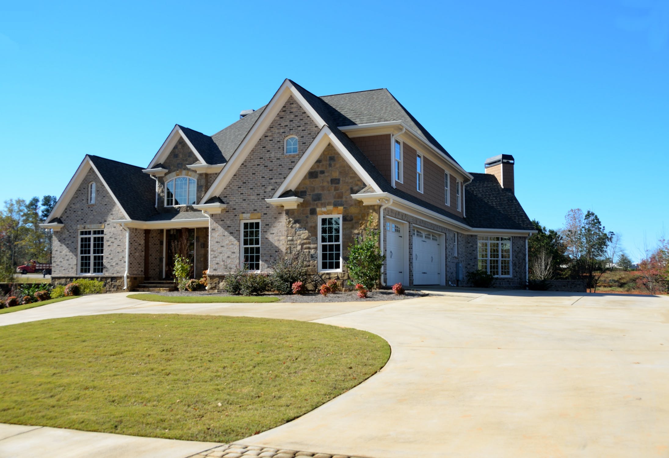 a large suburban house