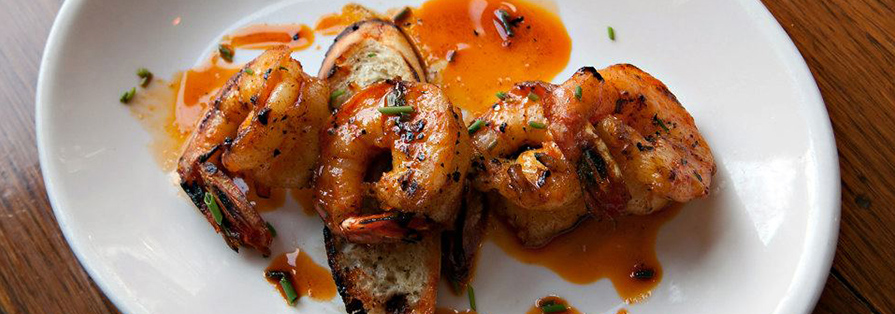 a shrimp dish
