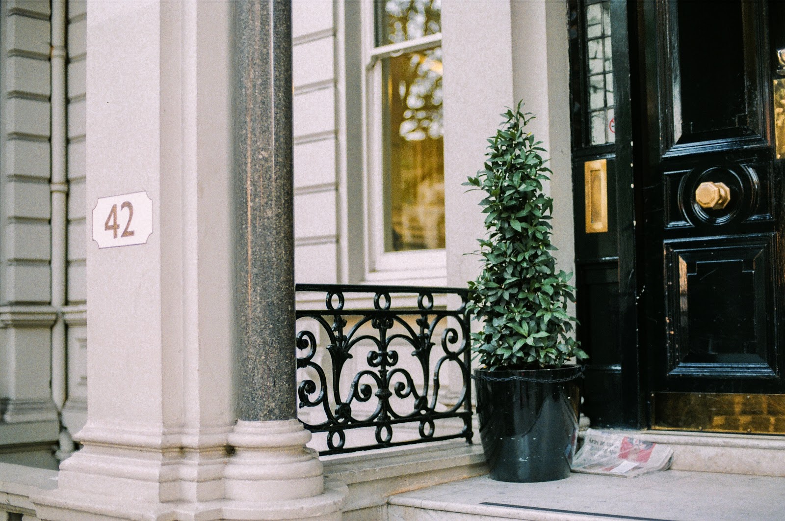 Exterior of home with house number