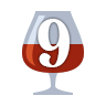 wine icon with number 9 inside