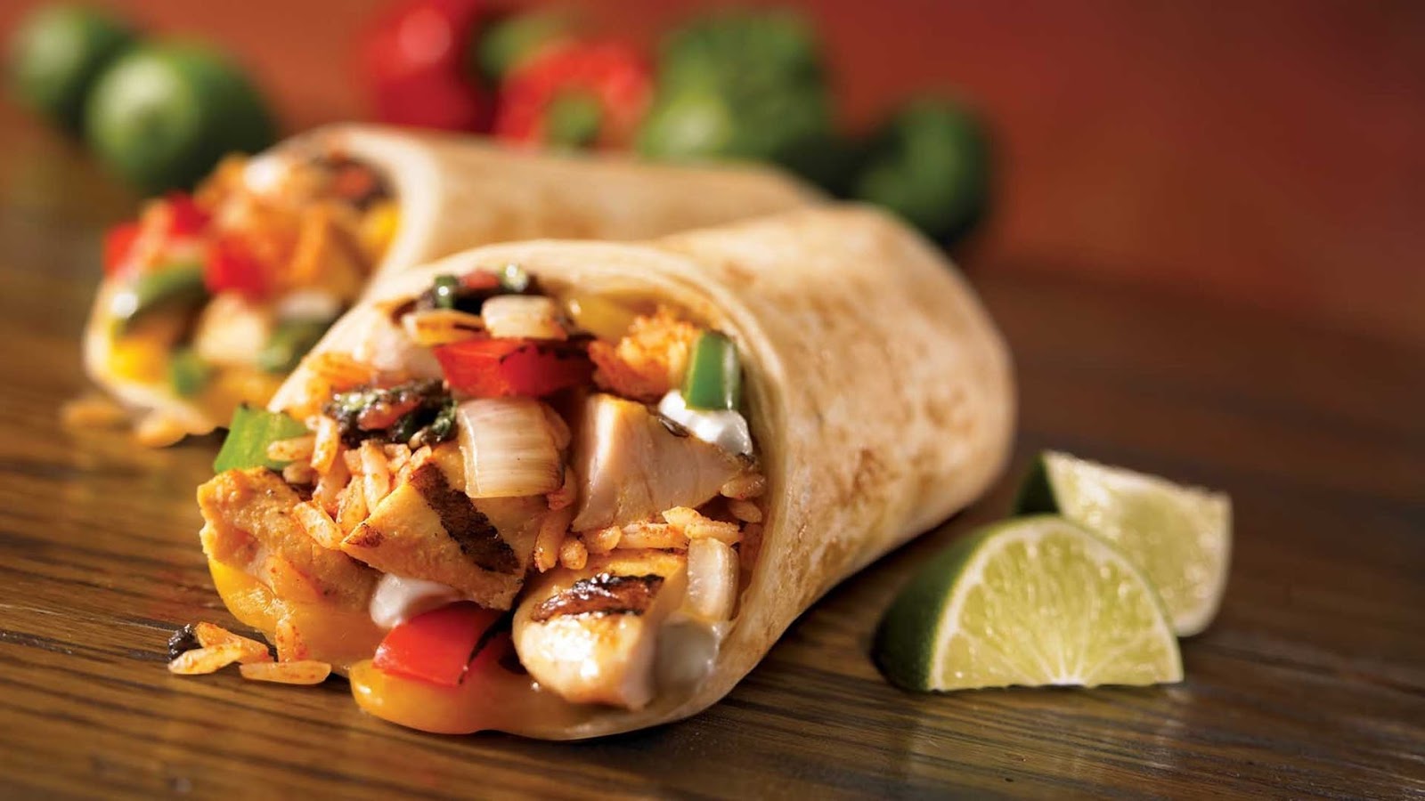 two burrito's from El Azteca