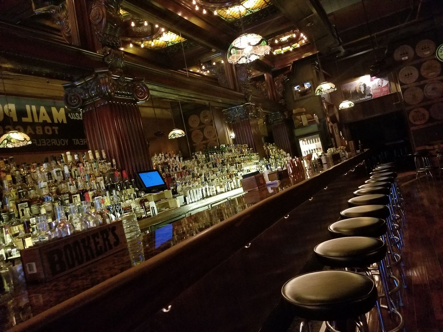 empty Century Bar interior