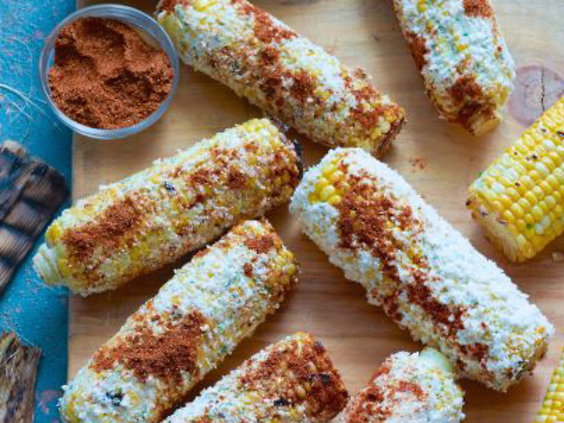 Grilled Corn on the Cob with Lime Butter