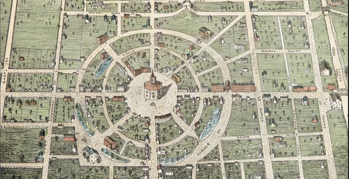 Historic map of Circleville, Ohio