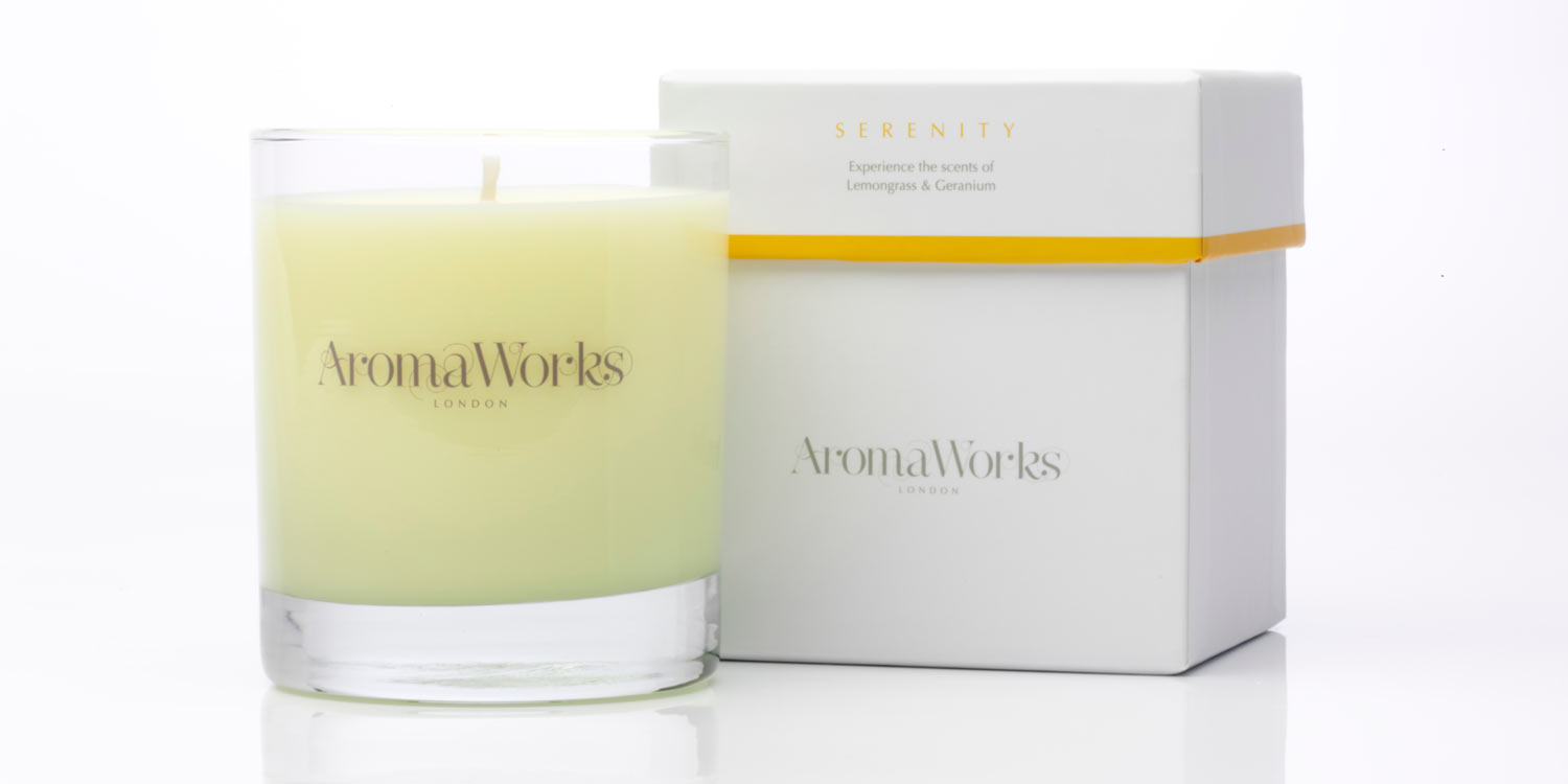 AROMA WORKS Serenity Candle, £32