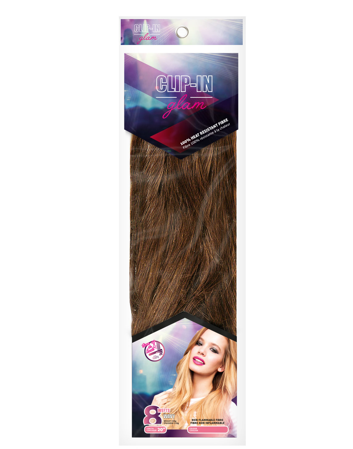 CLIP-IN GLAM 8 Wefts Wavy, £21.49