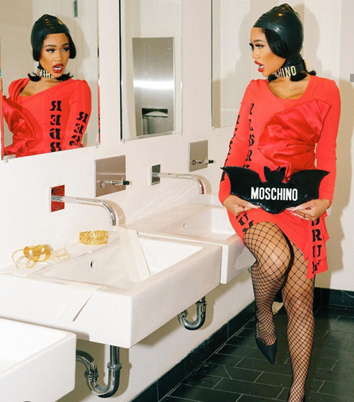 @saweetie at Jeremy Scott